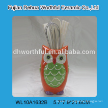 New kitchenware ceramic utensil holder in owl shape